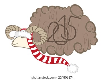 2015.year wooden sheep