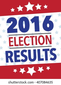 2016 American Election Results Political Poster