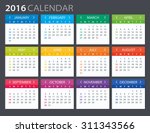 2016 Calendar - illustration
