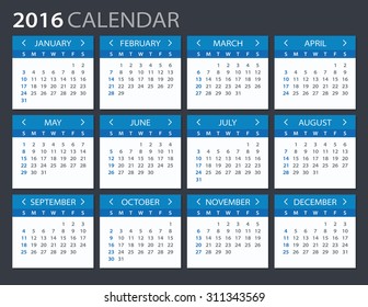 2016 Calendar - illustration
