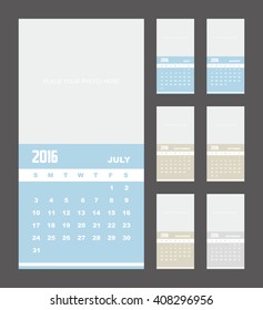 2016 Calendar Planner Design.
