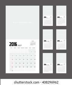 2016 Calendar Planner Design.