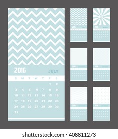 2016 Calendar Planner Design.