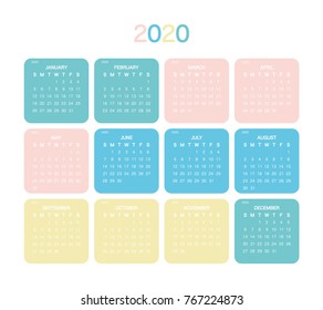 2016 Calendar Planner Design.