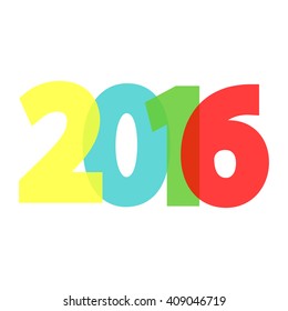 2016 card, Happy New Year flyer design, Merry Christmas, Holiday background, Vector illustration