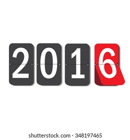 2016 card Mechanical timetable in movement