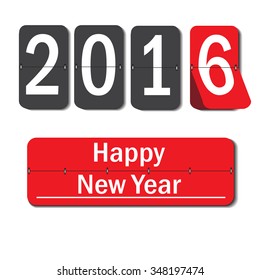 2016 card Mechanical timetable in movement