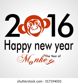 chinese new year monkey vector