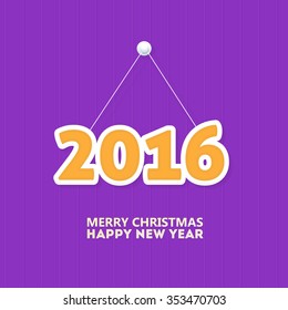 2016 Christmas Hanging Badge, Tags, Labels, Banner, Greeting Card 