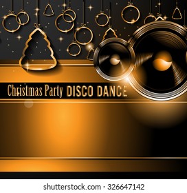 2016 Christmas and Happy New Year Party flyer. Complete layout with space for text for your dinner invitation, xmas parties or new year's eve party flyer.