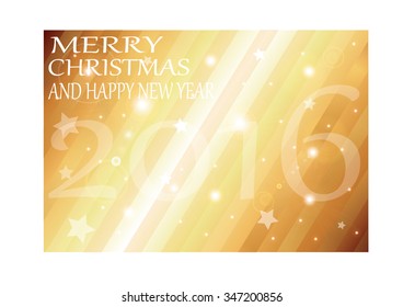 2016 Christmas and Happy New Year Party flyer,  vector illustration
