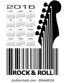 2016 Creative Guitar Calendar