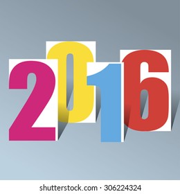 2016 Creative Happy New Year background