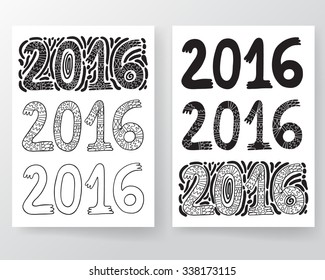 2016 decorative numbers.