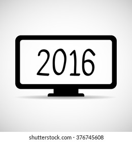 2016 Display icon Vector EPS10, Great for any use.