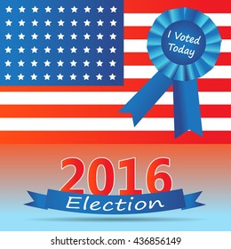 2016 - Election year. Vector illustration