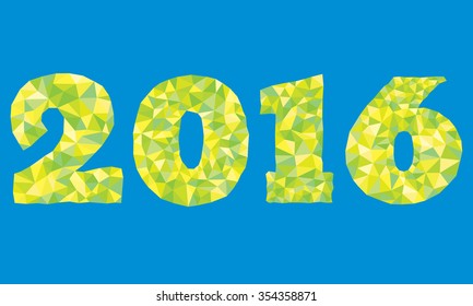 2016 Geometrical polygon vector format