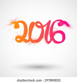 2016 grunge sign