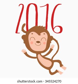 2016 Happy Chinese New Year of the Monkey