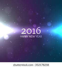 2016 happy new celebration card