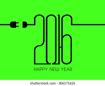 2016 Happy New Year Background for your Christmas dinner invitations, festive posters, restaurant menu cover, book cover,promotional depliant, Elegant greetings cards and so on.