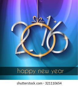 2016 Feliz Año Nuevo fondo para tus volantes de Navidad, invitaciones a la cena, afiches festivos, portada del menú del restaurante, portada de libros, despliegue promocional, tarjetas de felicitaciones elegantes, etc.
