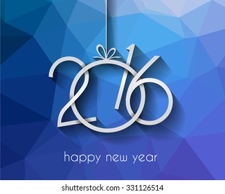 2016 Happy New Year Background for your Flyers and Greetings Card. Ideal to use for parties invitation, Dinner invitation, Christmas Meeting events and so on.