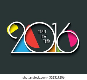 2016 Happy New Year background for your greetings card, flyers, invitation, posters, brochure, banners.