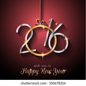 2016  Happy New Year Background for Seasonal Greetings Cards, Christmas Parties Flyer, Dinner Event Invitations, Xmas Cards and so on.