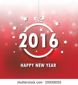 2016 Happy New Year background.vector.