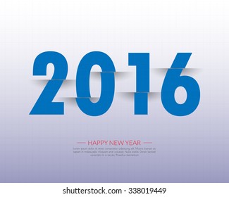 2016 Happy New Year background.vector.