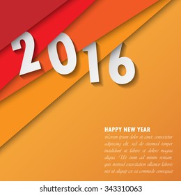 2016 Happy New Year background.vector.