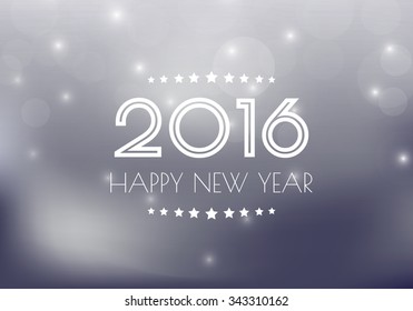 2016 Happy New Year background.vector.