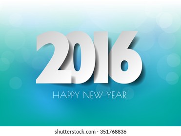 2016 Happy New Year background.vector.