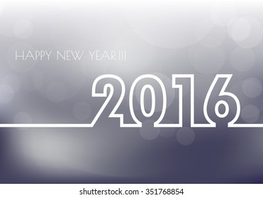 2016 Happy New Year background.vector.