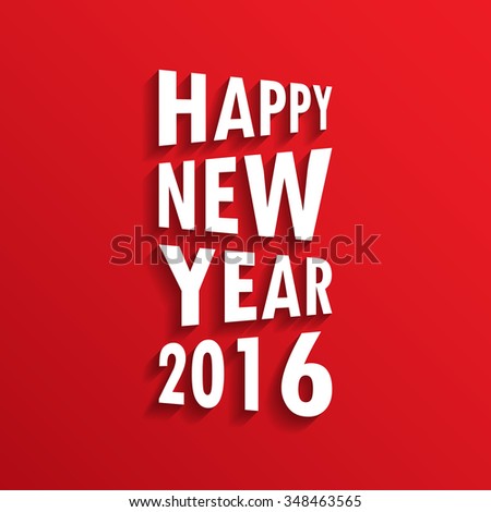 2016 Happy New Year background.vector.