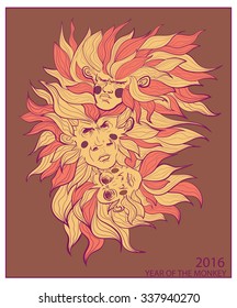 2016 Happy New Year greeting card. Happy new year 2016.