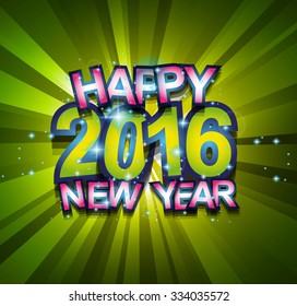 2016 Happy New Year and Merry Christmas Background for your seasonal wallpapers, greetings card, dinner invitations, pary flyers, covers and so on.