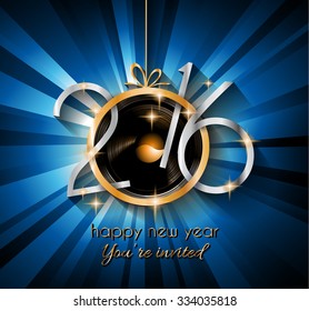2016 Feliz Año Nuevo y Feliz Navidad de fondo para tus fondos de escritorio de temporada, tarjetas de felicitación, invitaciones a la cena, folletos para fiestas, portadas, etc.