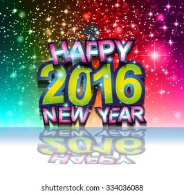 2016 Happy New Year and Merry Christmas Background for your seasonal wallpapers, greetings card, dinner invitations, pary flyers, covers and so on.