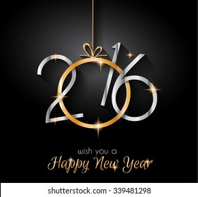2016 Happy New Year and Merry Christmas Background for your seasonal wallpapers, greetings card, dinner invitations, pary flyers, covers and so on.
