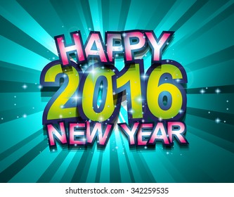 2016 Happy New Year and Merry Christmas Background for your seasonal wallpapers, greetings card, dinner invitations, pary flyers, covers and so on.