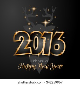 2016 Happy New Year and Merry Christmas Background for your seasonal wallpapers, greetings card, dinner invitations, pary flyers, covers and so on.