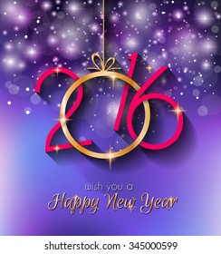 2016 Happy New Year and Merry Christmas Background for your seasonal wallpapers, greetings card, dinner invitations, pary flyers, covers and so on.