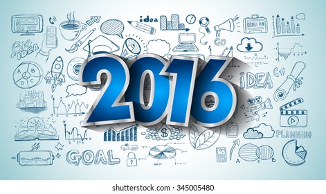 2016 Happy New Year and Merry Christmas Background for your seasonal wallpapers, greetings card, dinner invitations, pary flyers, covers and so on.