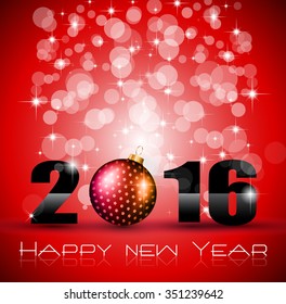 2016 Happy New Year and Merry Christmas Background