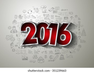 2016 Fröhliches neues Jahr und fröhlicher Weihnachtshintergrund 