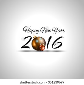 2016 Happy New Year and Merry Christmas Background 