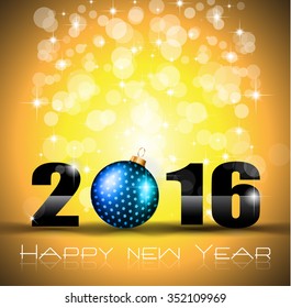 2016 Happy New Year and Merry Christmas Background for Seasonal Greetings Cards, Parties Flyer, Dinner Event Invitations, Xmas Cards and sp on.