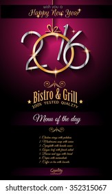2016 Frohe Neujahr und frohe Weihnachten Hintergrund für saisonale Grußkarten, Parties Flyer, Dinner Event Einladungen, Weihnachtskarten und sp on.